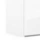 TVILUM Firenze Kleiderschrank, m. 2 Schiebetüren - weiße Folie und Spanplatte