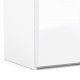 TVILUM Firenze Kleiderschrank, m. 2 Schiebetüren - weiße Folie und Spanplatte