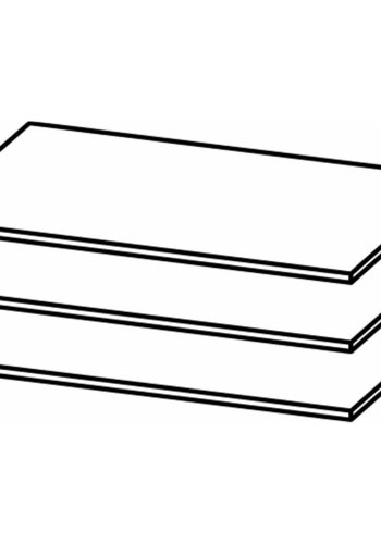 TVILUM Verona Regale - weiße Folie (3er-Set)