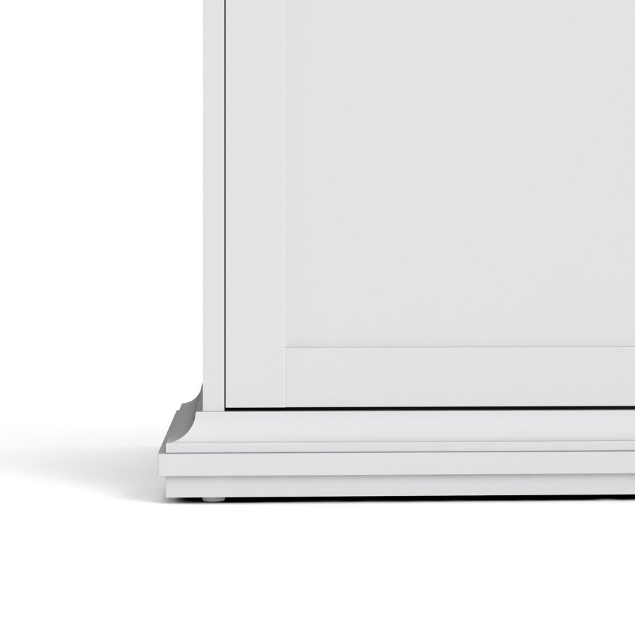 
TVILUM Paris garderobeskab - hvidt laminat, 2 låger, 4 hylder
