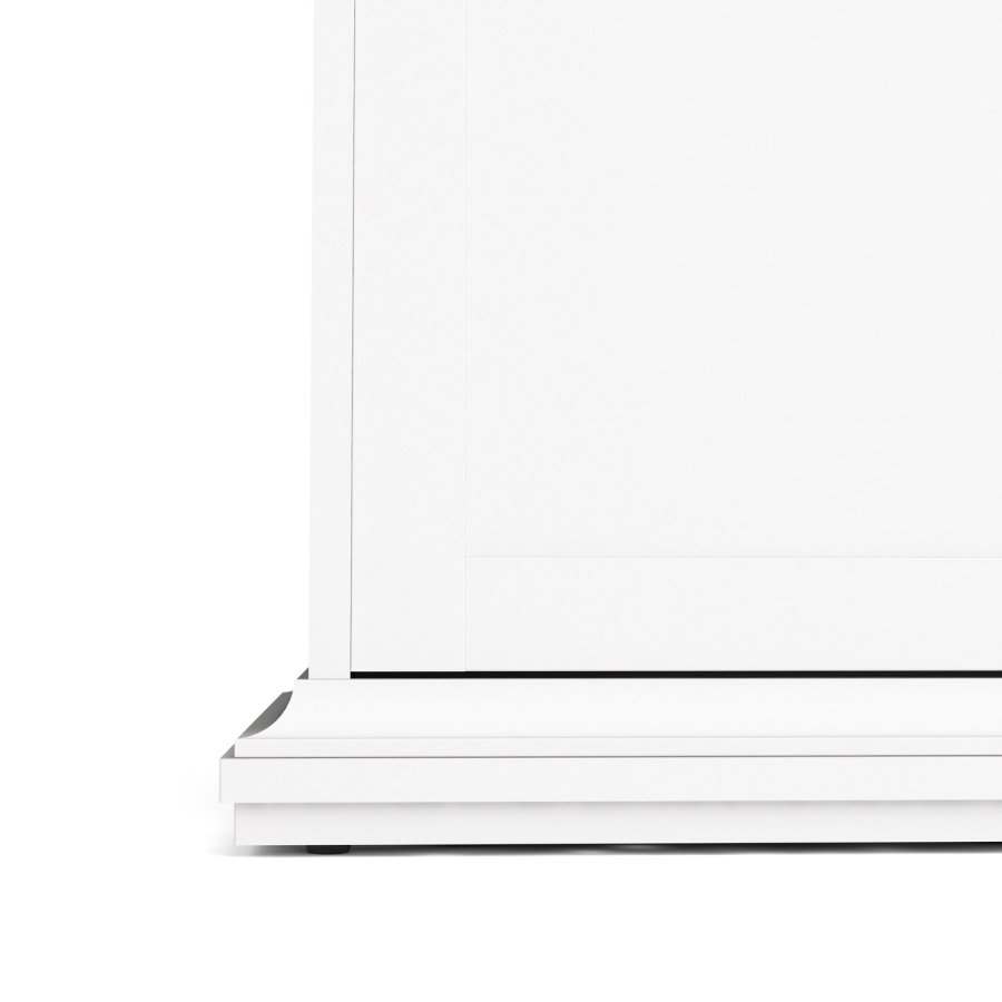 TVILUM Paris Kleiderschrank 3 Türen + Kleiderstange - weiß