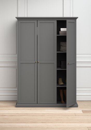 TVILUM Paris garderobe - gr, m. 3 drer