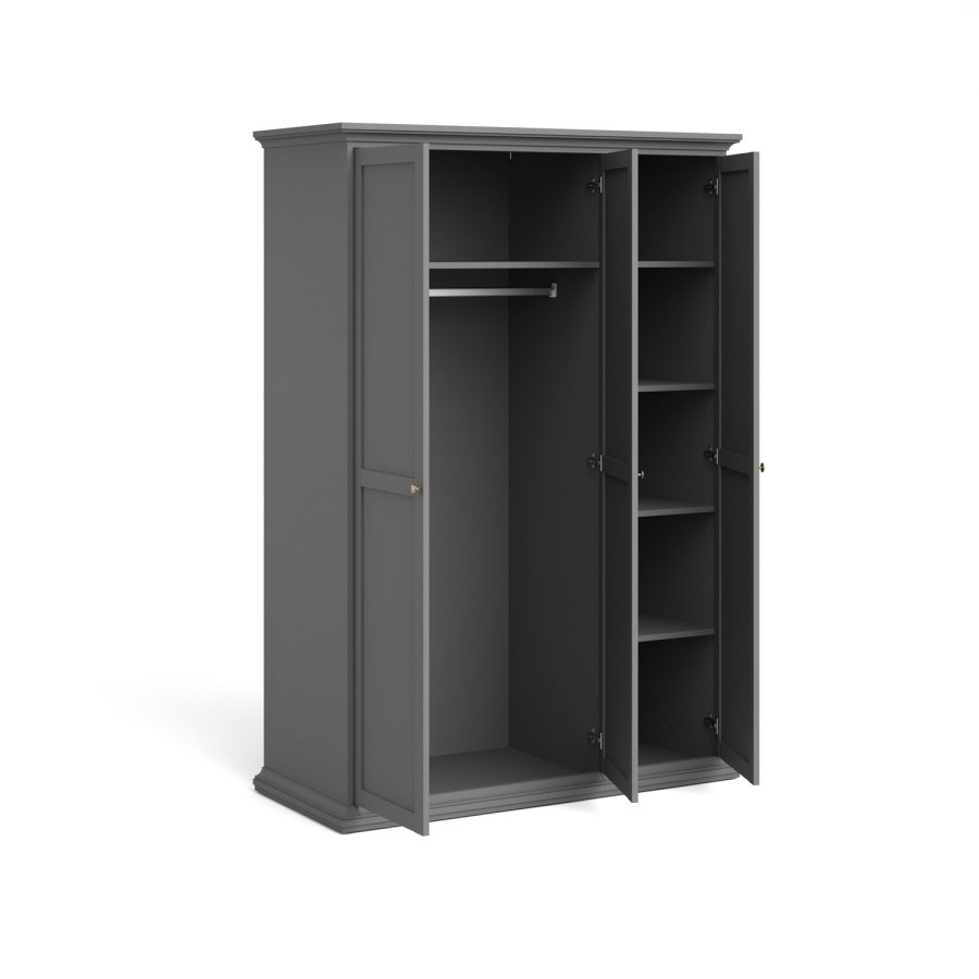 TVILUM Paris garderobe - gr, m. 3 drer