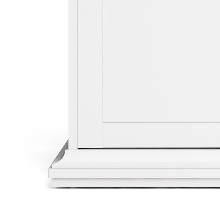 
TVILUM Paris garderobeskab - hvidt træ og laminat, 4 låger og 2 skuffer
