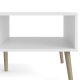 
TVILUM Delta sofabord - rektangulært, hvidt egtræ, med skuffe
