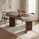  NORDV&Auml;RK Sorell spisebord, m. 1 till�gsplade, oval - brun Milano valn�d melamin (160x90)