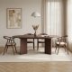  NORDV&Auml;RK Sorell spisebord, m. 1 till�gsplade, oval - brun Milano valn�d melamin (160x90)