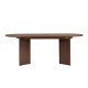  NORDV&Auml;RK Sorell spisebord, m. 1 till�gsplade, oval - brun Milano valn�d melamin (160x90)