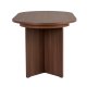  NORDV&Auml;RK Sorell spisebord, m. 1 till�gsplade, oval - brun Milano valn�d melamin (160x90)