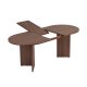  NORDV&Auml;RK Sorell spisebord, m. 1 till�gsplade, oval - brun Milano valn�d melamin (160x90)