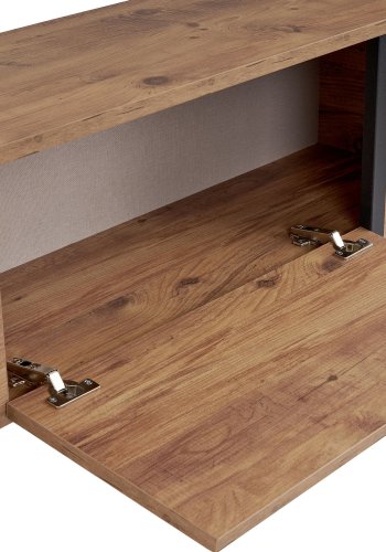 FUNZI LIVING Onera � Atlantic Pine, svart TV-bord