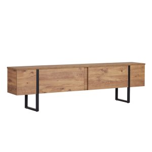 FUNZI LIVING Onera � Atlantic Pine, svart TV-bord