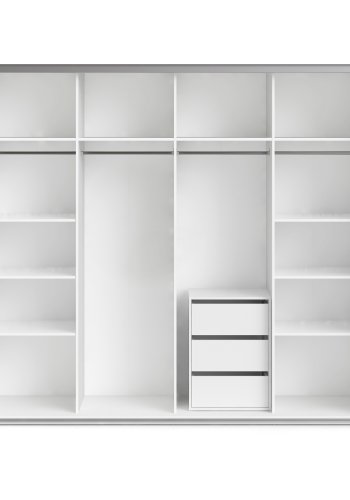 
TVILUM Verona hylder - hvid laminat, smal (3 stk)
