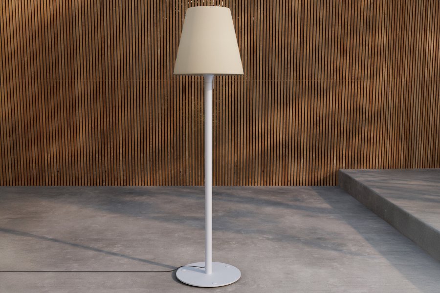 VENTURE HOME Moris Golvlampa �50*187cm - Ljusbl� / Vit