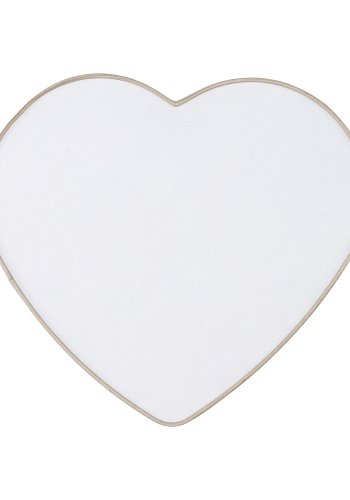 TK Heart brnelampe - jute og hvid plastik/metal