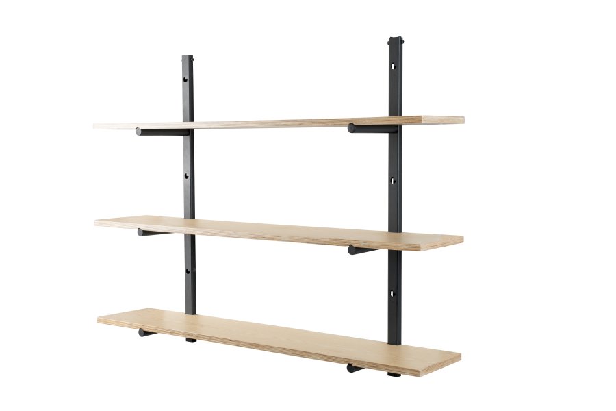 ZUIVER Bundy Wall vegghylle - naturlig kryssfiner og jern