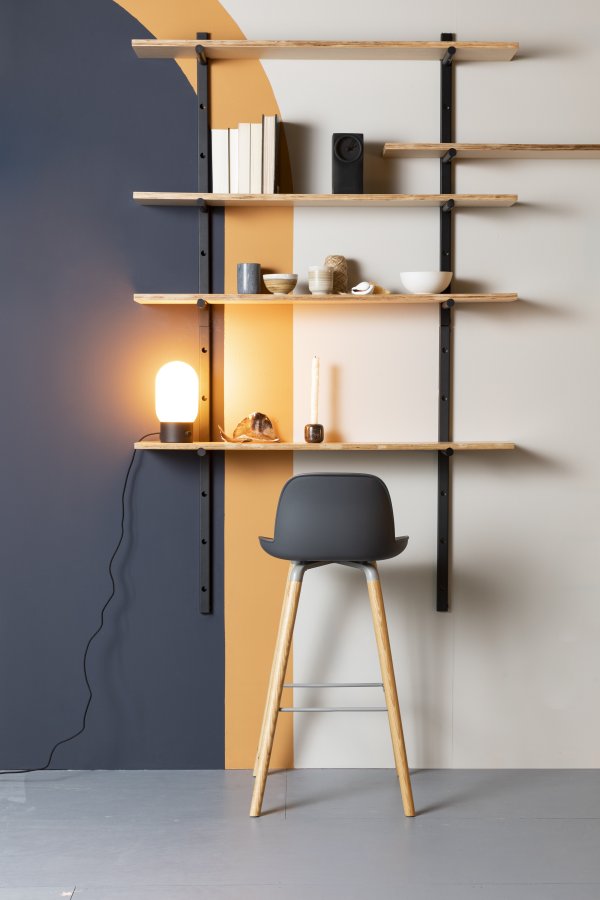 ZUIVER Bundy Wall vegghylle - naturlig kryssfiner og jern