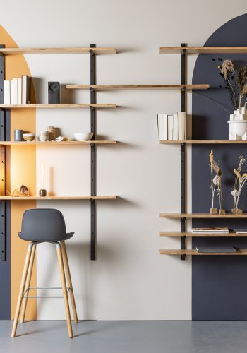 ZUIVER Bundy Wall vegghylle - naturlig kryssfiner og jern