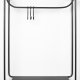 WHITE LABEL LIVING Duco veggmontert klesstativ, med speil, hylle, kroker - svart stl