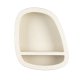 DUTCHBONE Veda vegghylle, lav, m. 1 hylle - beige resirkulert marmor