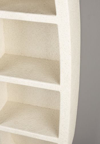 DUTCHBONE Veda vegghylle, m. 3 hyller - beige resirkulert marmor