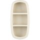 DUTCHBONE Veda vegghylle, m. 2 hyller - beige resirkulert marmor
