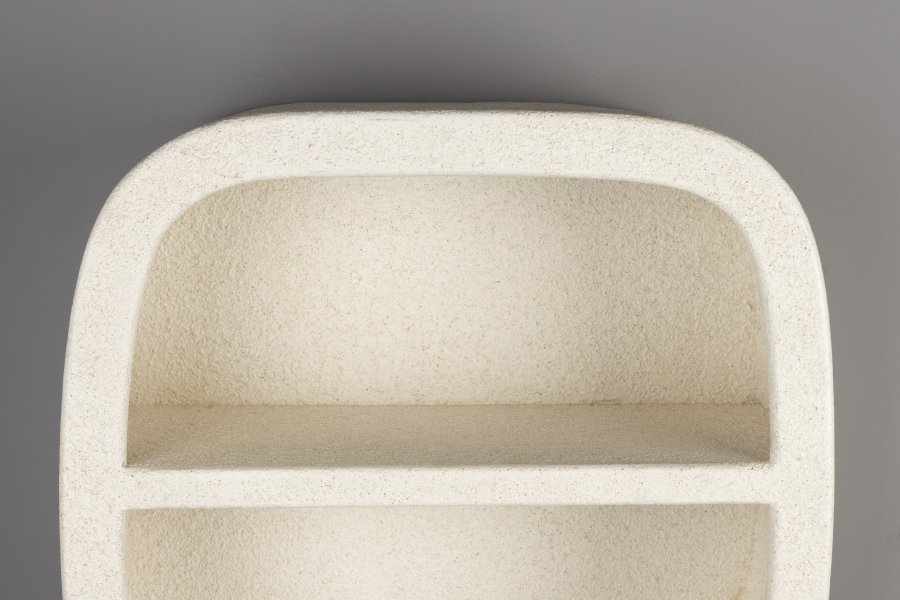 DUTCHBONE Veda vegghylle, mellom, m. 1 hylle - beige resirkulert marmor