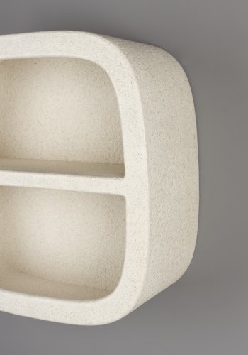 DUTCHBONE Veda vegghylle, mellom, m. 1 hylle - beige resirkulert marmor