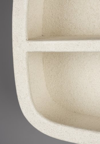 DUTCHBONE Veda vegghylle, mellom, m. 1 hylle - beige resirkulert marmor