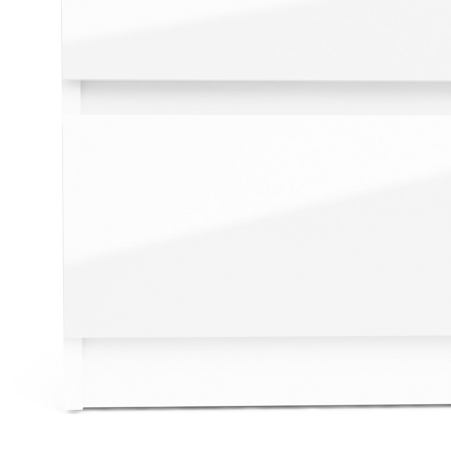 TVILUM Naia Kommode - weiß Hochglanz Holz, m. 6 Schubladen