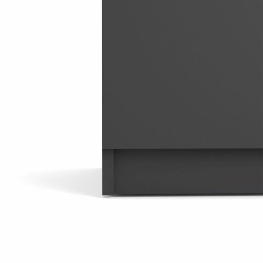 TVILUM Naia Sideboard, mit 2 Türen und 1 Schublade – schwarze Spanplatte (80,4x40)