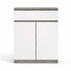 TVILUM Naia Sideboard, m. 2 Türen und 1 Schublade - grau/weiße Folie (80,4x40)