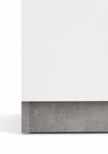 TVILUM Naia Sideboard, m. 2 T�ren und 1 Schublade - grau/wei�e Folie (80,4x40)