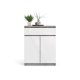 TVILUM Naia Sideboard, m. 2 Türen und 1 Schublade - grau/weiße Folie (80,4x40)