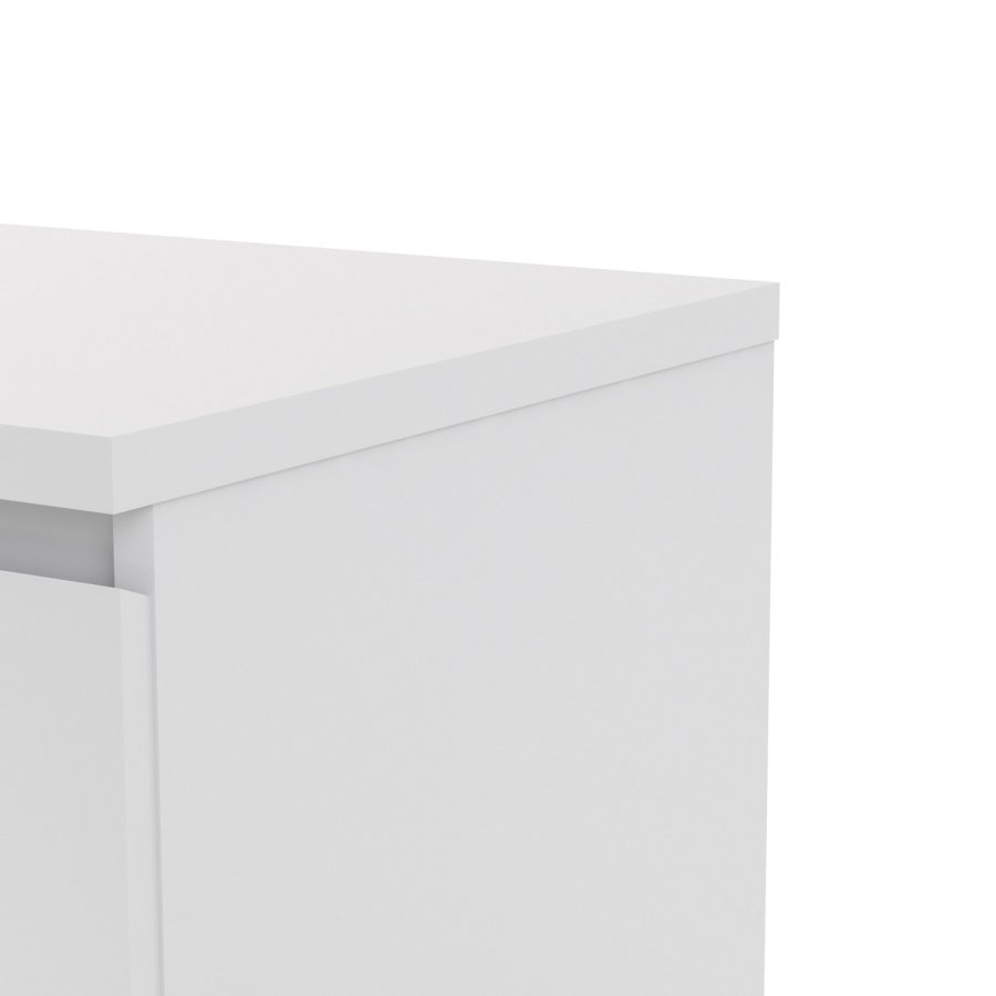 TVILUM Naia Sideboard - Holz wei Hochglanz, mit 2 Tren und 1 Schublade