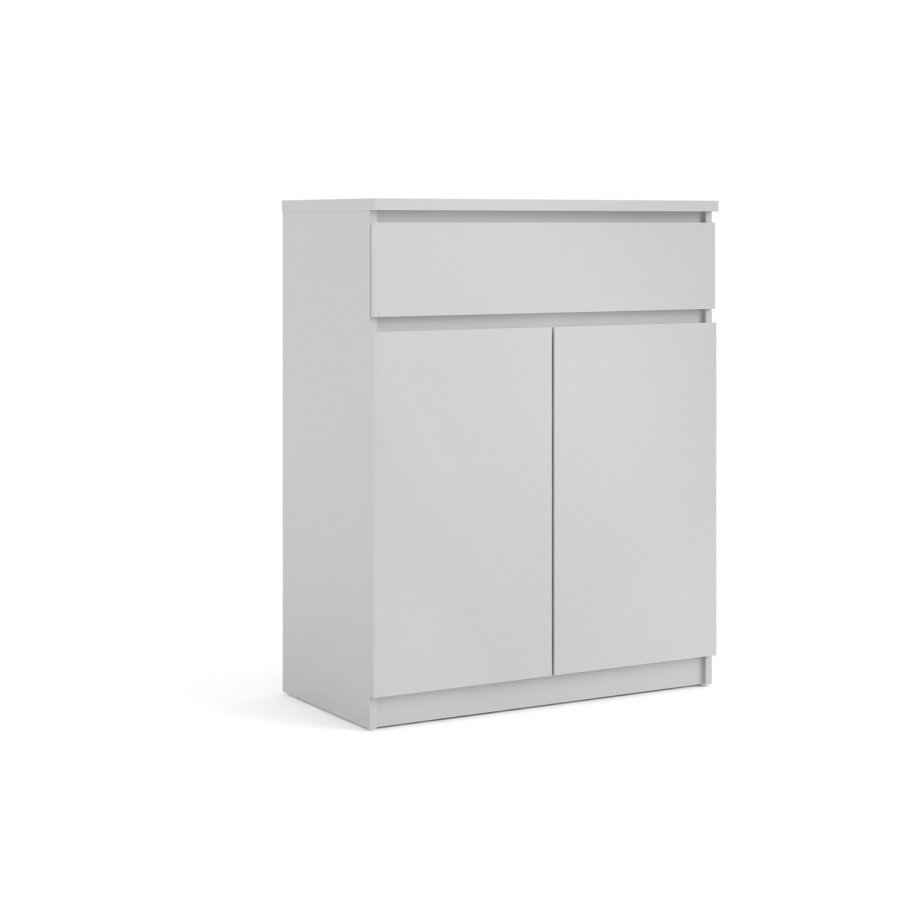 TVILUM Naia Sideboard - Holz wei Hochglanz, mit 2 Tren und 1 Schublade