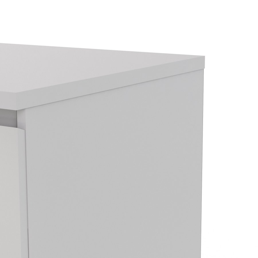 TVILUM Naia Kommode - weiß Hochglanz Holz, m. 3 Schubladen