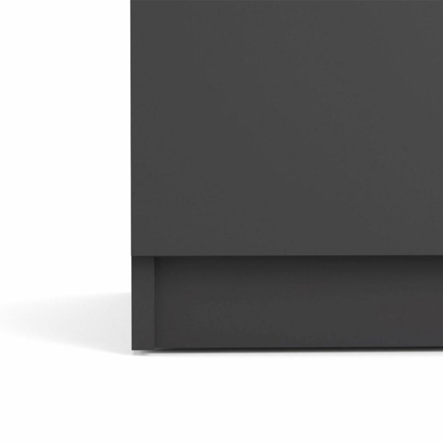 TVILUM Naia Sideboard, m. 2 Türen und 4 Schubladen - schwarze Spanplatte (120,8x50)