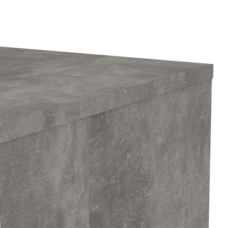 TVILUM Naia Sideboard, m. 2 Türen und 4 Schubladen - graue und weiße Folie (120,8x50)