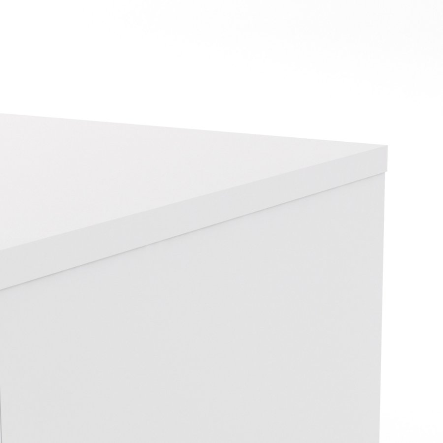 TVILUM Naia Sideboard - Holz weiß Hochglanz, mit 2 Türen und 4 Schubladen