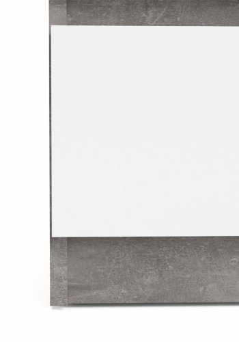 TVILUM Naia Kommode, m. 3 Schubladen - wei�/graue Folie und Kunststoff