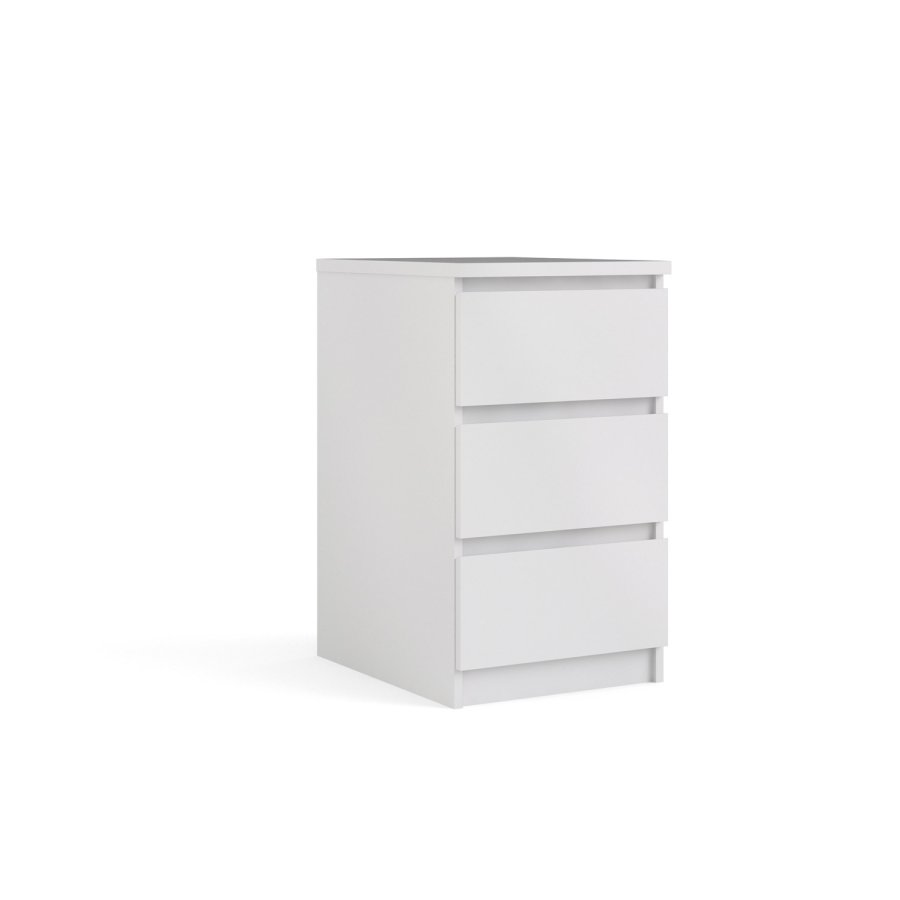 TVILUM Naia Kommode - weiß Hochglanz, m. 3 Schubladen 