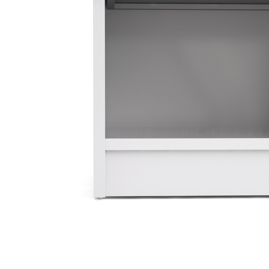 TVILUM Naia Nachttisch - Holz weiß Hochglanz, mit 1 Schublade 