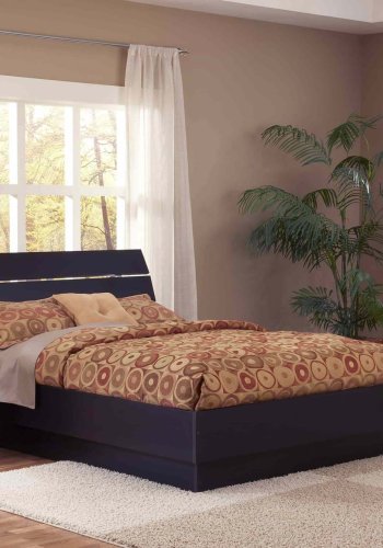 TVILUM Naia Nachttisch - Esche schwarz, mit 2 Schubladen 