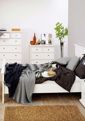 TVILUM Paris Bettgestell - weißes Holz (140x200)