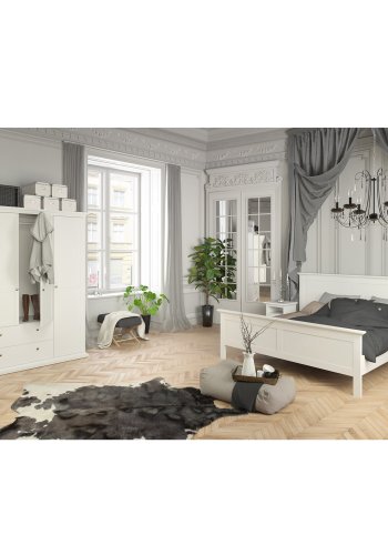 
TVILUM Paris sengeramme - hvidt træ
