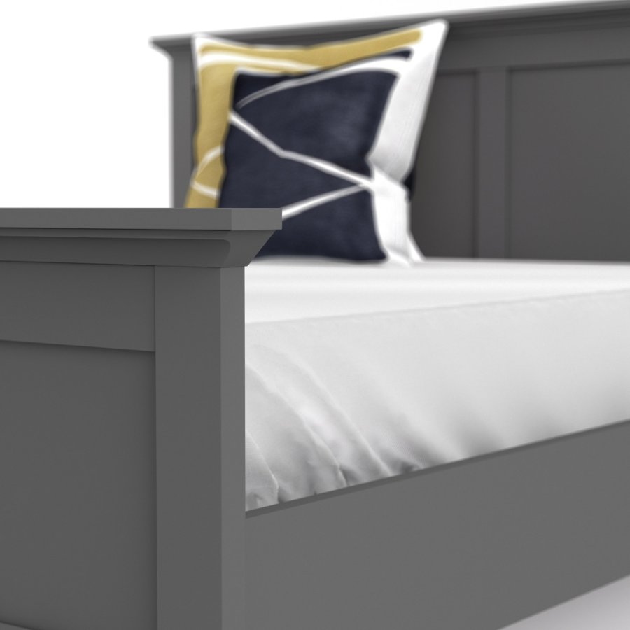 TVILUM Paris Bettgestell – Mattgrau (180x200)