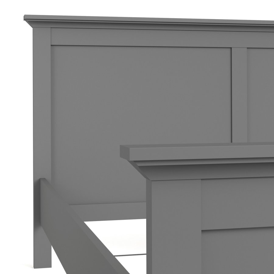 TVILUM Paris Bettgestell – Mattgrau (180x200)