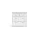 
TVILUM paris kommode - hvid laminat, 4 skuffer
