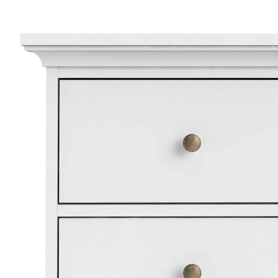 
TVILUM Paris kommode - hvidt træ, 6 skuffer
